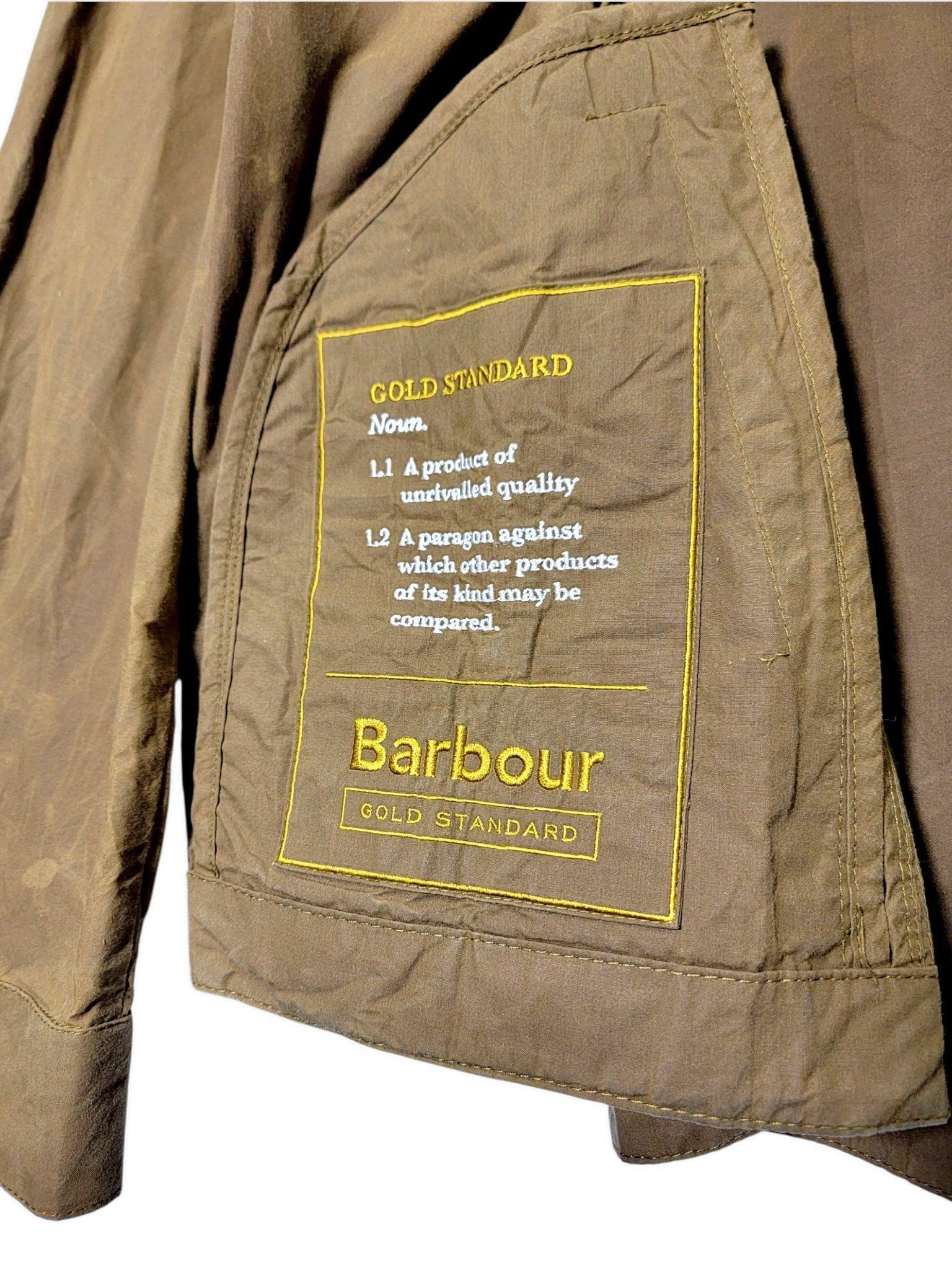 |SIZE M| BARBOUNR GOLD STANDARD PORTH CASUAL JACKET AOM-168