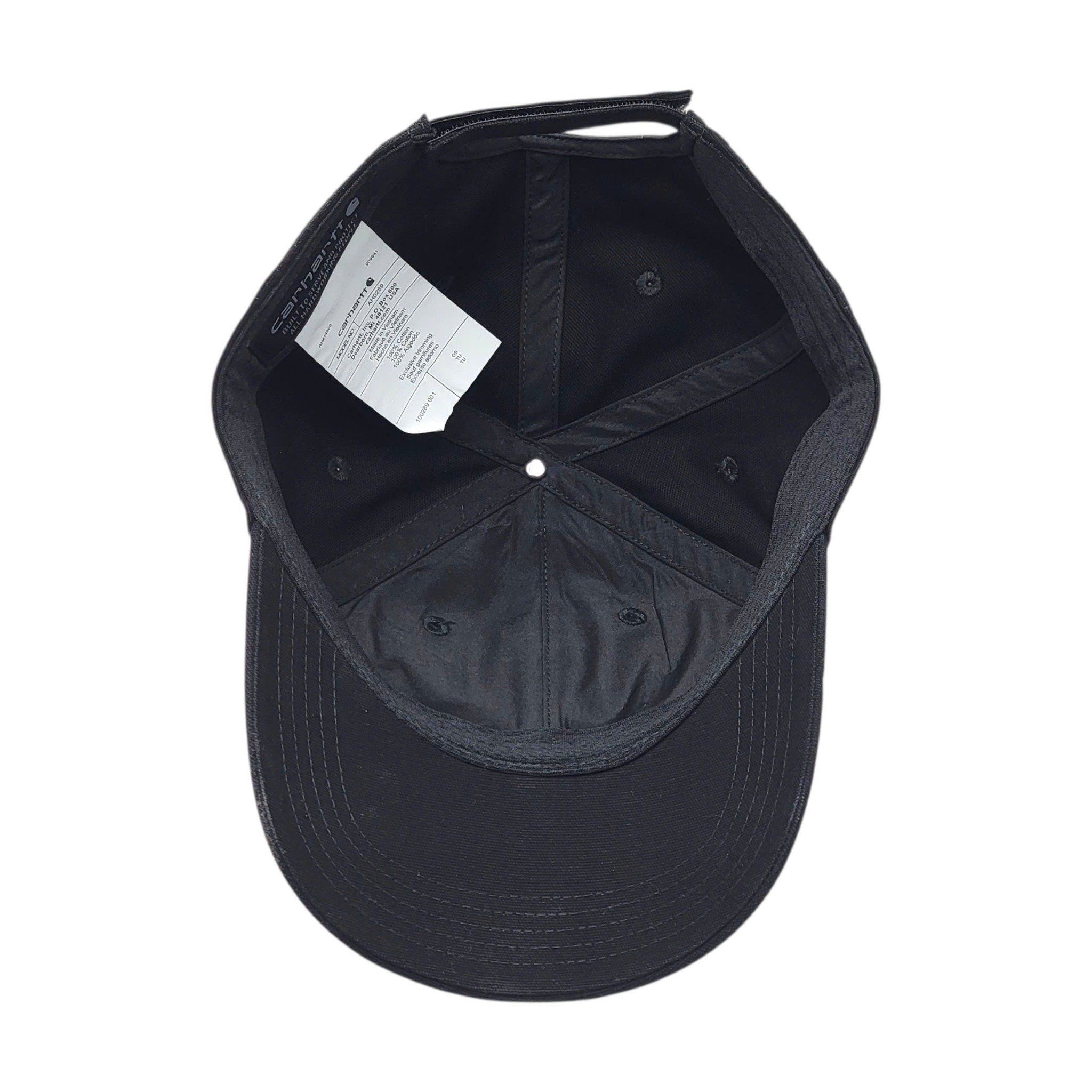 CARHARTT CANVAS BLACK CAP AH0289-B