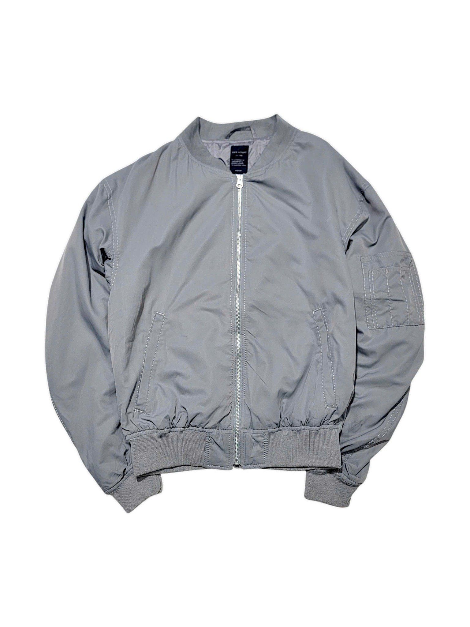|SIZE M| BACK NUMBER ZIP-UP BOMBER JACKET AOM-071
