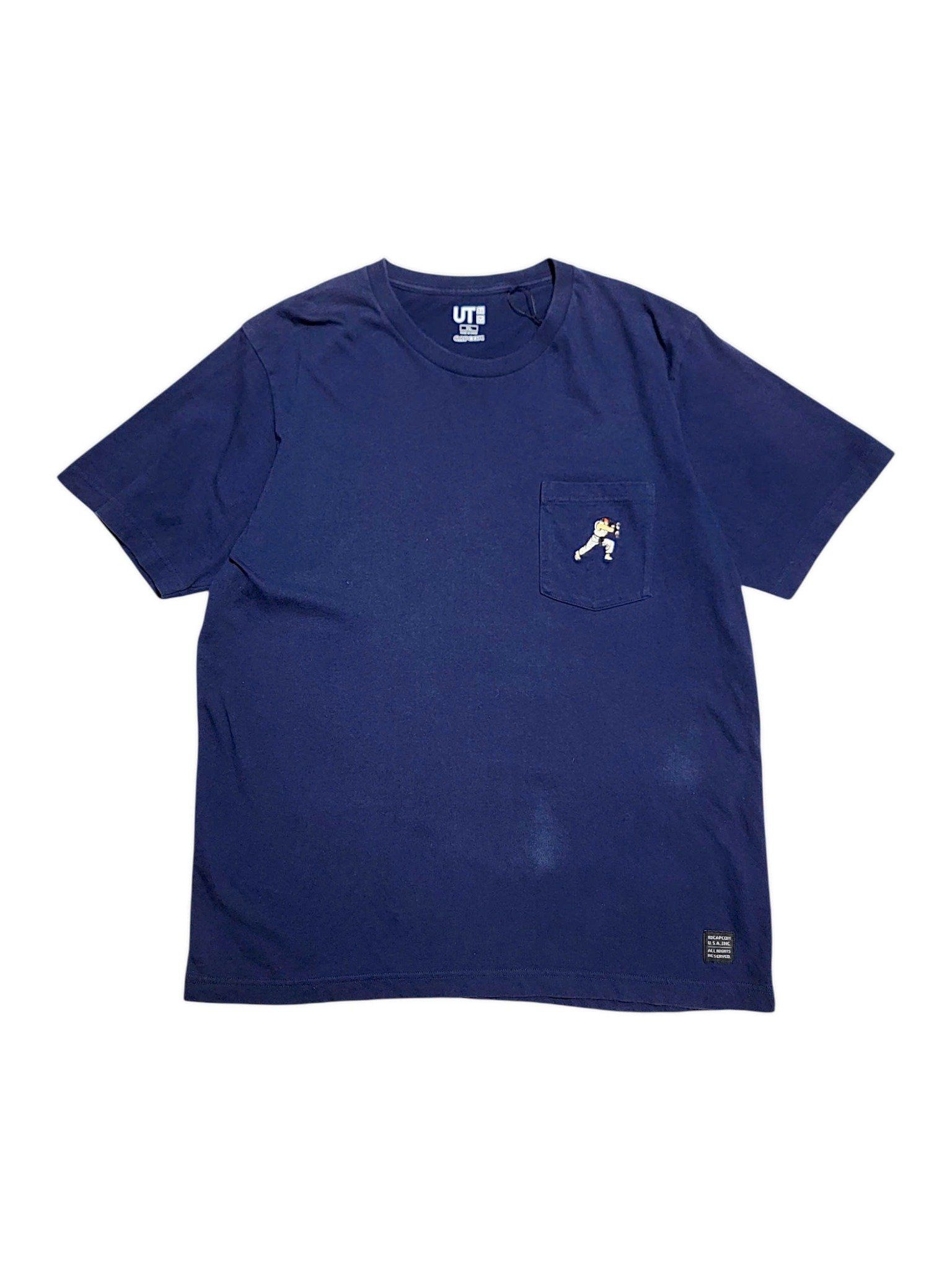 |SIZE L| UNIQLO X CAPCOM STREET FIGHTER 2 RYU POCKET T-SHIRT AOL-6984