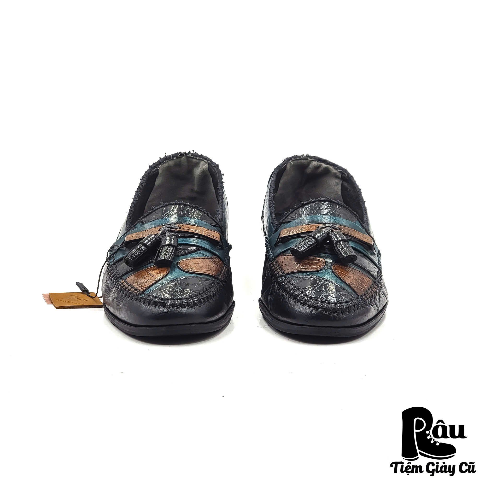 |SIZE 38.5| SAVATINI VINTAGE TASSEL LOAFER Z38.5-7029