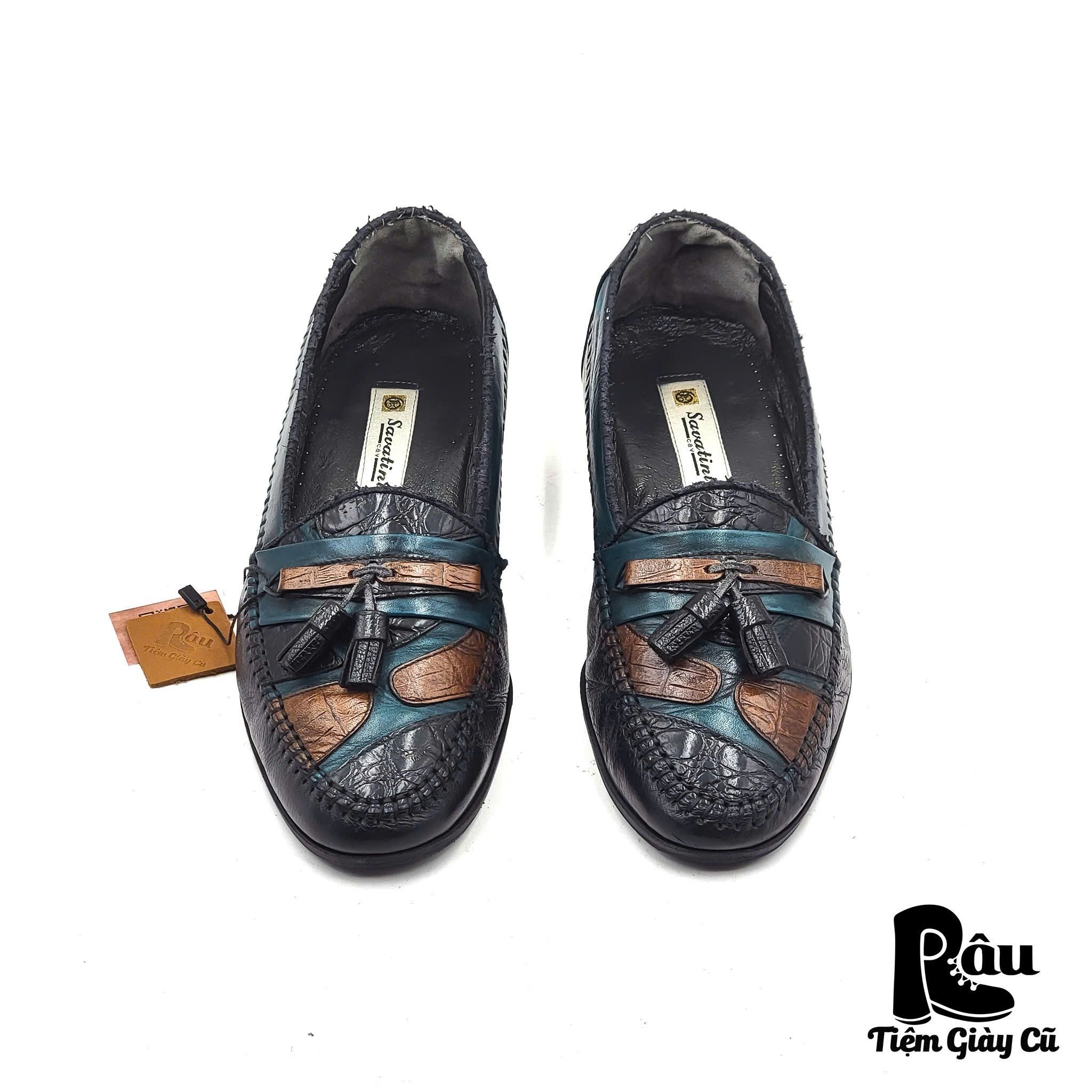|SIZE 38.5| SAVATINI VINTAGE TASSEL LOAFER Z38.5-7029