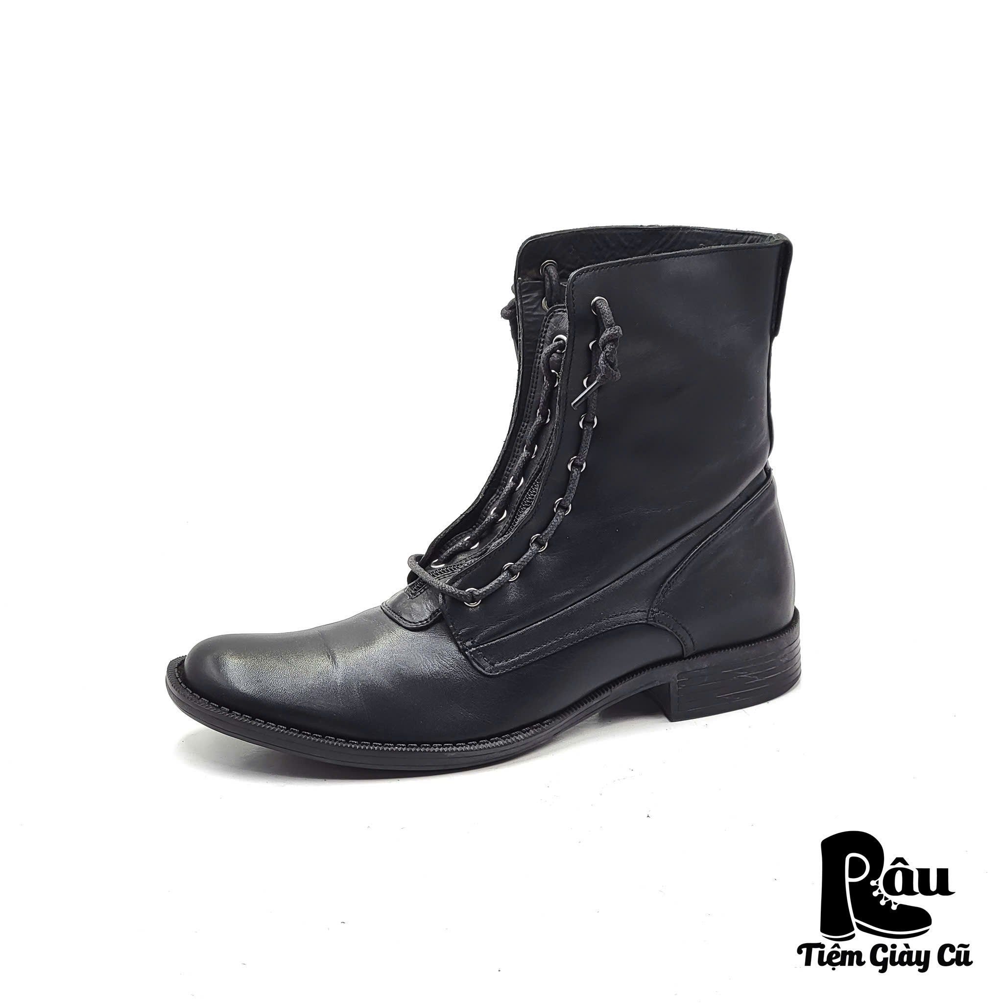 |SIZE 42| HAWKINS GT-5430 PROTAMODA UOMO FRONT-ZIP LACE-UP BOOT Z42-6850