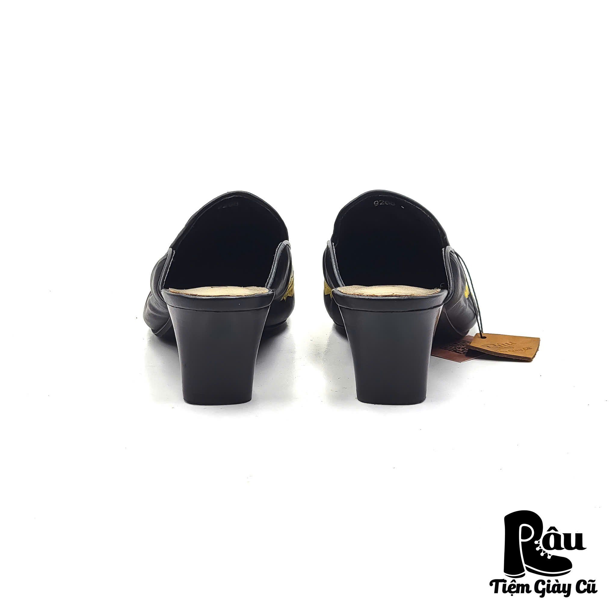 |SIZE 38| KISCO SATIN EMBROIDERY FLORAL MULE Z38-7032