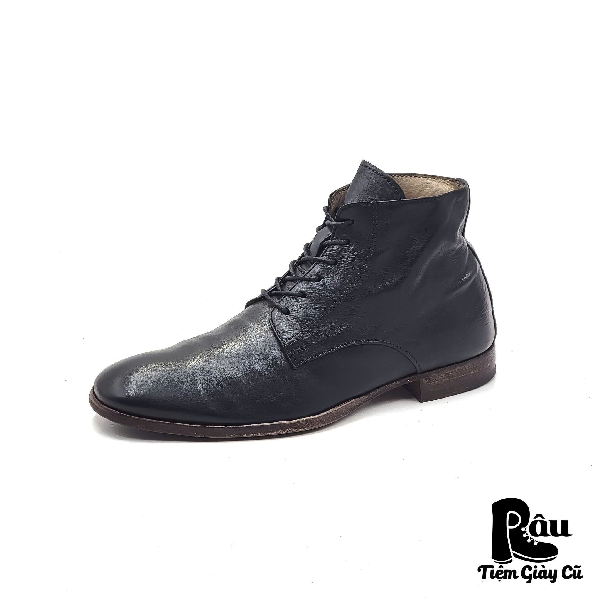 |SIZE 40| MOMA NERO ANKLE LACE-UP BOOT AS40-7042