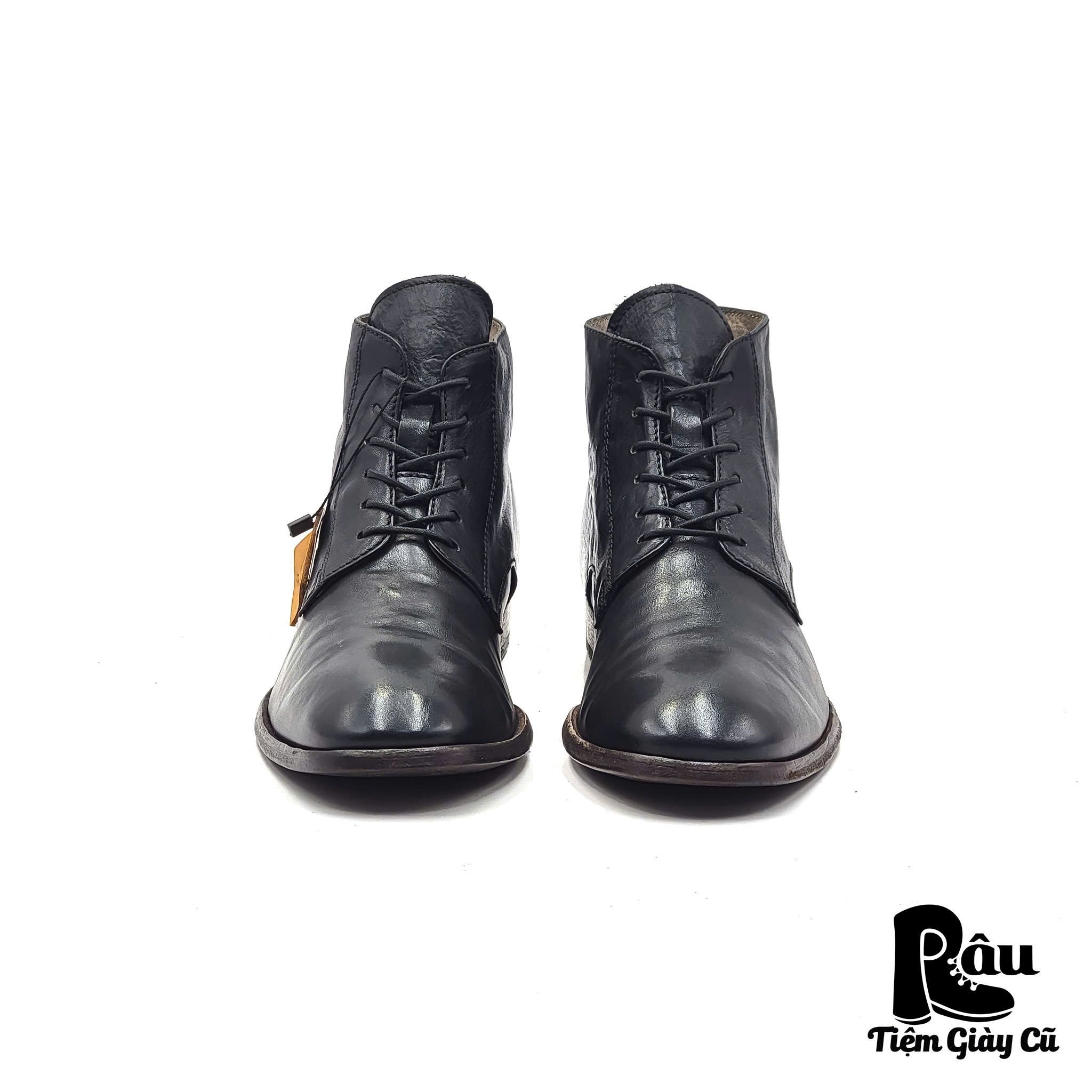 |SIZE 40| MOMA NERO ANKLE LACE-UP BOOT AS40-7042