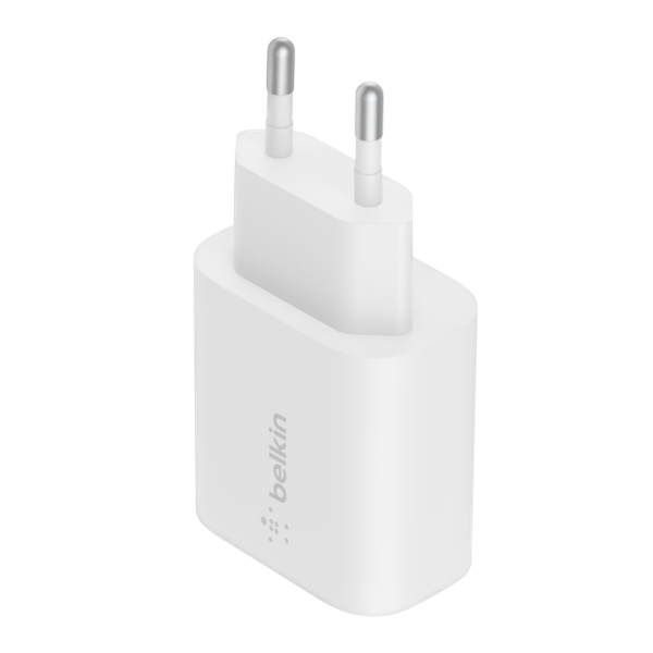 Adapter Sạc Nhanh Belkin 25W USB-C PD Wall Charger Chân Tròn - Hàng Chính Hãng