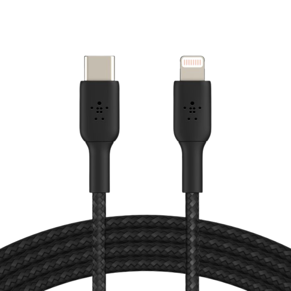 Cáp Sạc Belkin USB Type C - Lightning Vỏ Dù 30W Dài 2M - Hàng Chính Hãng