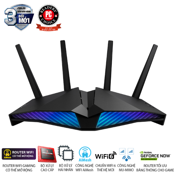 Router Wi-Fi 6 ASUS RT-AX82U AX5400