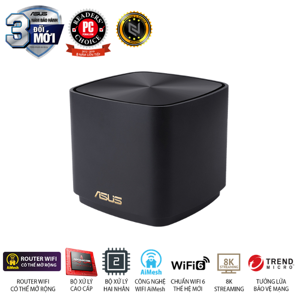 Hệ Thống Mesh Wi-Fi 6 ASUS ZenWiFi AX Mini XD4 AX1800