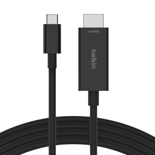 Cáp Belkin USB-C Sang HDMI 2.1 Hỗ Trợ 4K, 8K, Ultra HD, Đầu Nikel Dài 2M - Hàng Chính Hãng