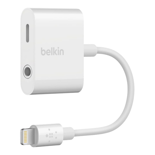 Adapter Chuyển Đổi Từ Lightning Sang 3.5mm Audio Rockstar Belkin - Hàng Chính Hãng