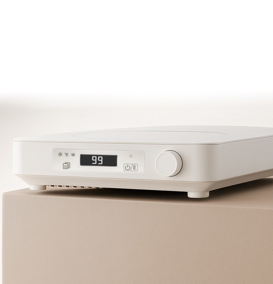Bếp từ 99 mức nhiệt miLife Youth Lite N3P vuông công suất 2100W mâm từ lõi kép thuần đồng - Đun liu riu, hẹn giờ tắt bếp, bảo hành 12 tháng