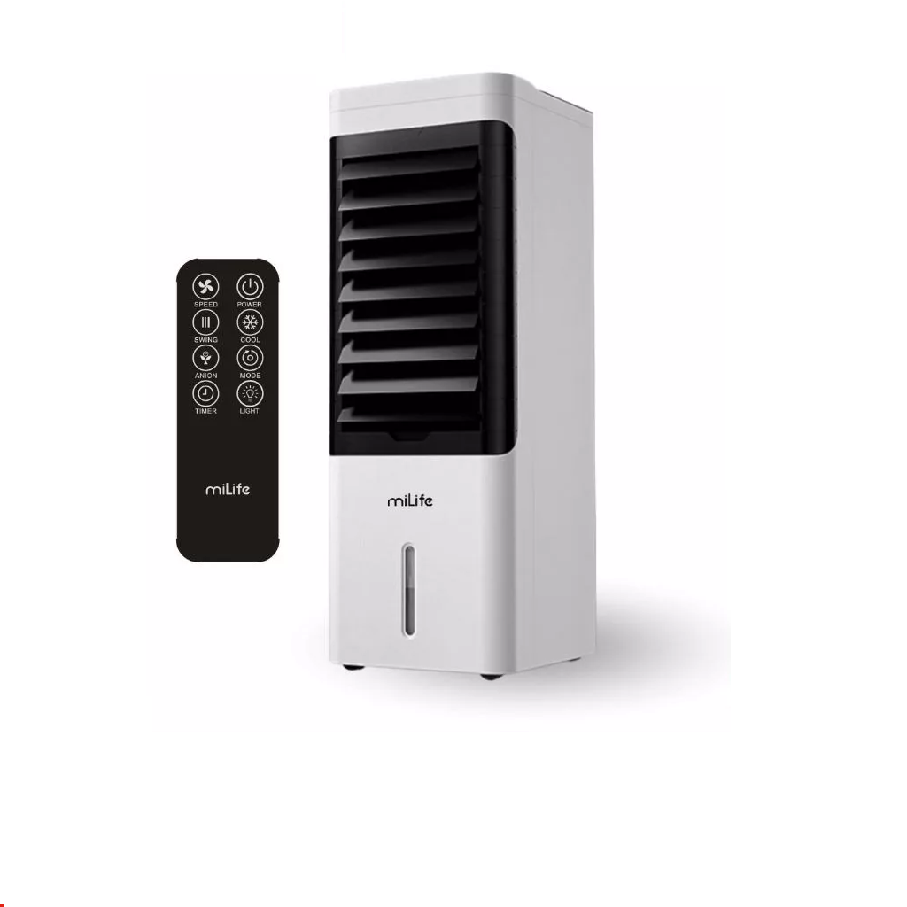 Quạt điều hòa hơi nước Milife Y3C bình chứa 4.5L có ion âm thêm nước từ đỉnh - Remote điều khiển bảo hành 12 tháng