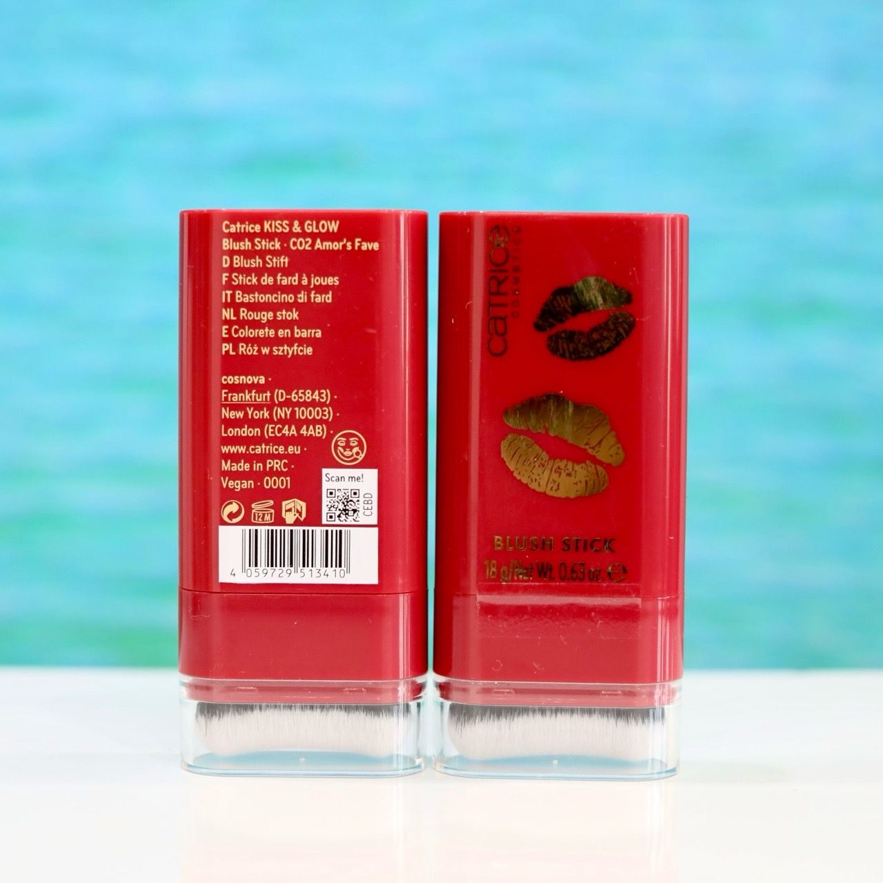 Phấn Má Dạng Thỏi Catrice Kiss & Glow C02 Amors Fave – Tông Hồng Cam Tự Nhiên, Lên Màu Mịn Mướt