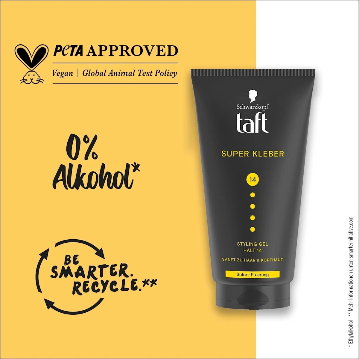 Gel vuốt tóc giữ nếp cực lâu Schwarzkopf Taft Super Glue 150ml – Hàng nội địa Đức