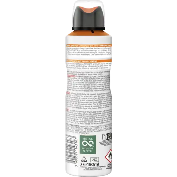 Xịt khử mùi nam L'Oréal Men Expert Extreme Sport 150ml – Giúp kiểm soát mùi, hạn chế mồ hôi