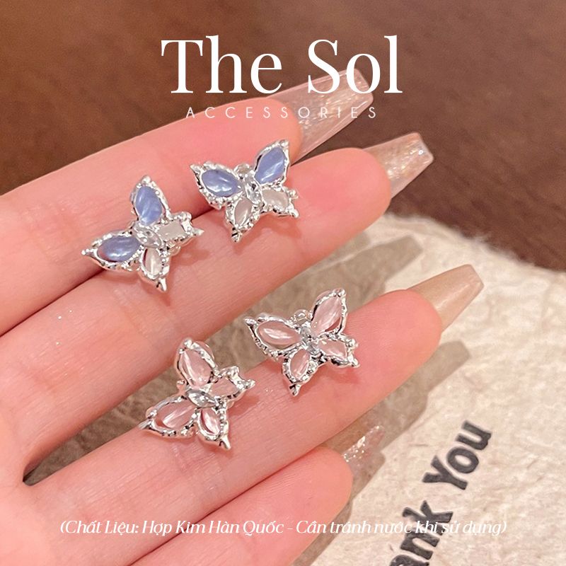 Bông Tai Hàn Quốc Gems Butterfly