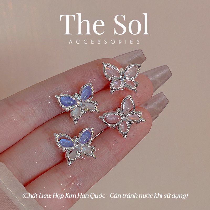 Bông Tai Hàn Quốc Gems Butterfly
