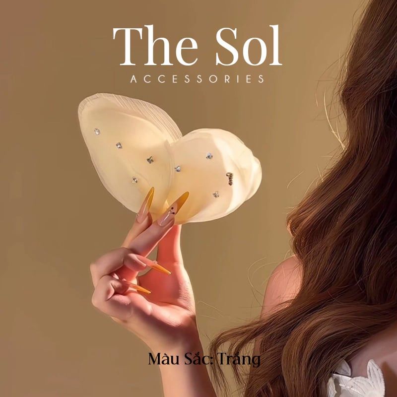 Kẹp Tóc Hàn Quốc Chiffon Butterfly