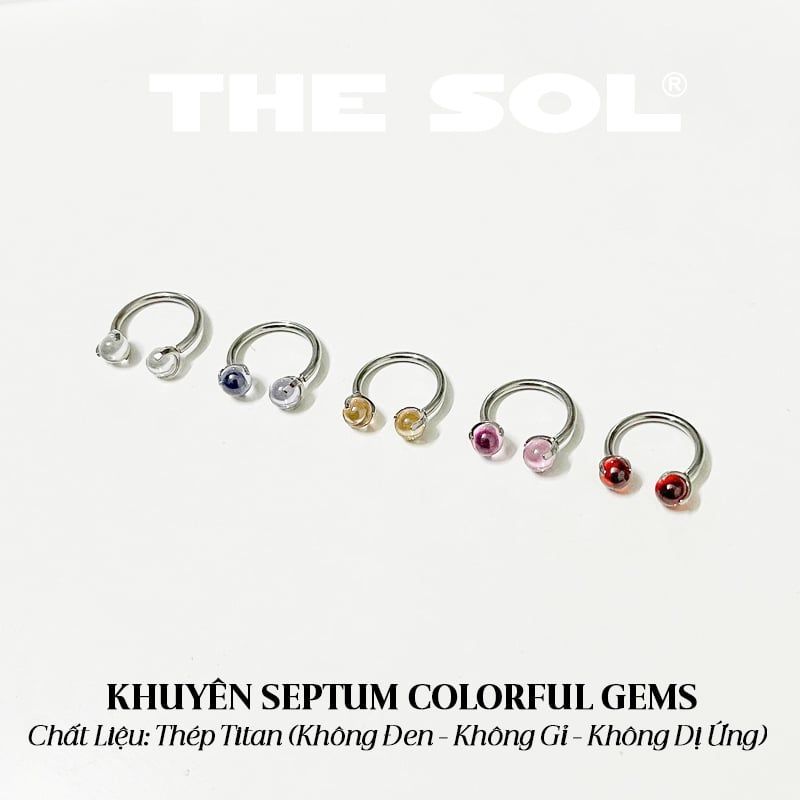 Khuyên Tai Titan SEPTUM Colorful Gems