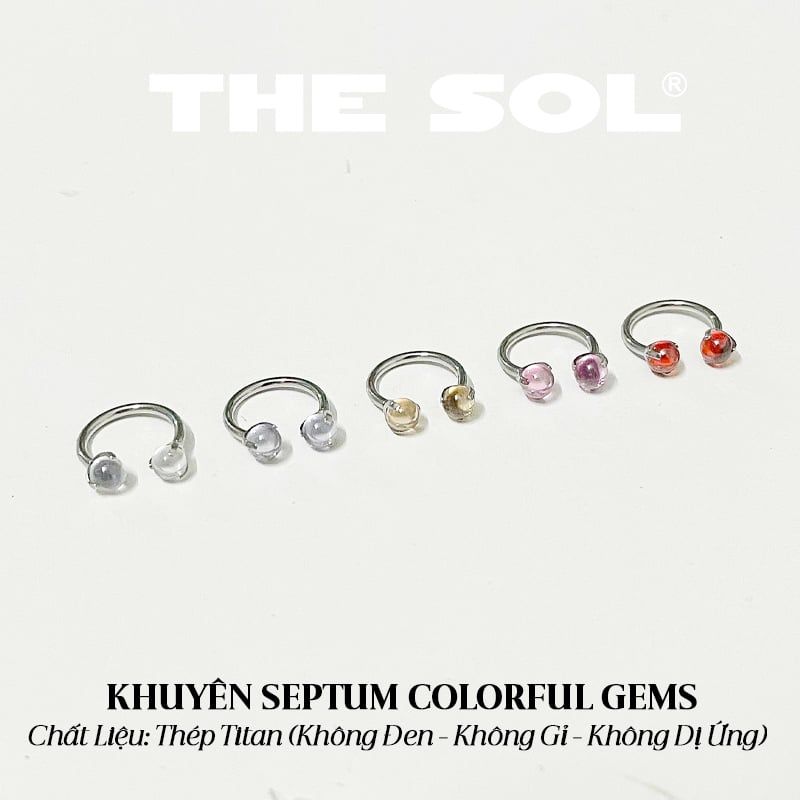 Khuyên Tai Titan SEPTUM Colorful Gems