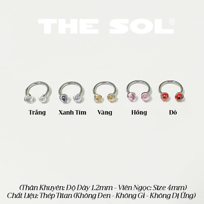 Khuyên Tai Titan SEPTUM Colorful Gems