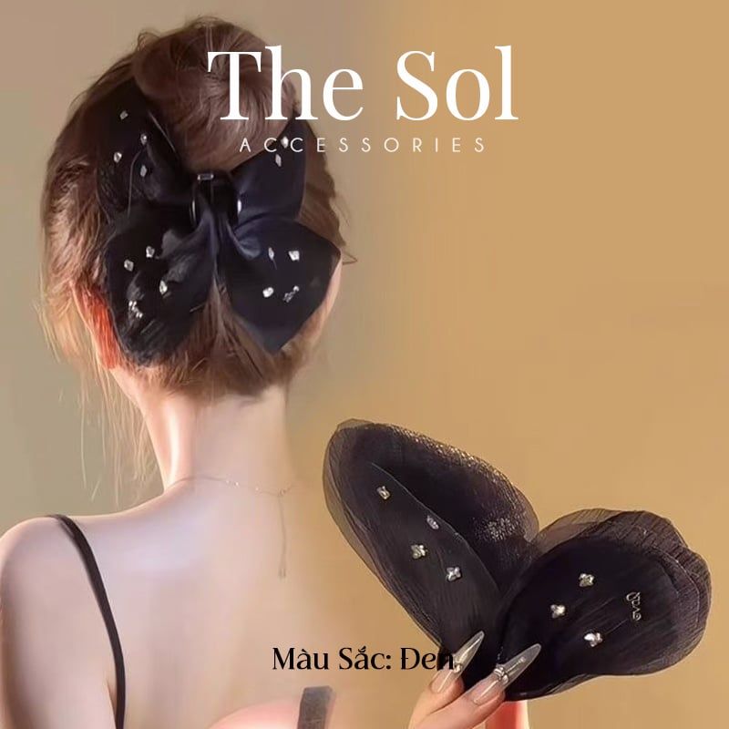 Kẹp Tóc Hàn Quốc Chiffon Butterfly