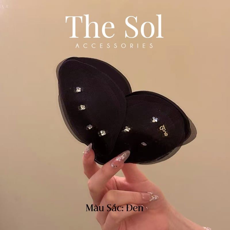 Kẹp Tóc Hàn Quốc Chiffon Butterfly