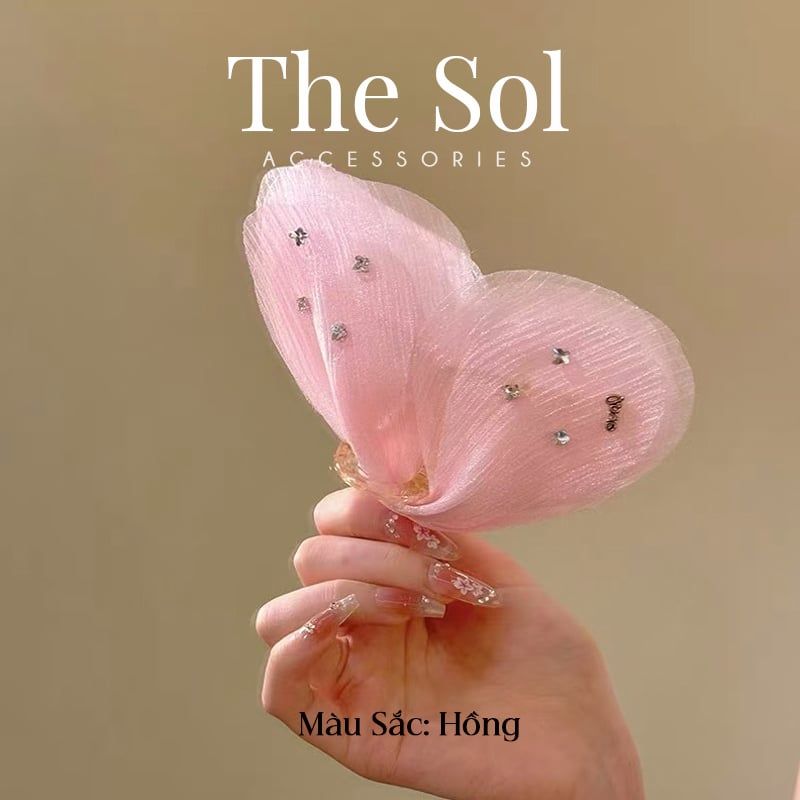 Kẹp Tóc Hàn Quốc Chiffon Butterfly