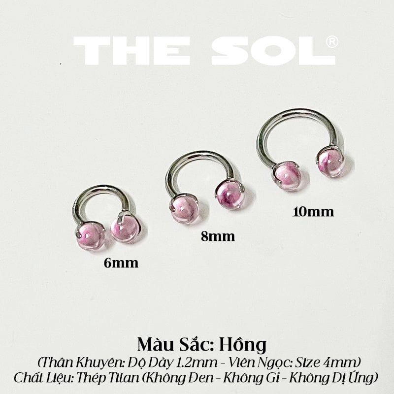 Khuyên Tai Titan SEPTUM Colorful Gems