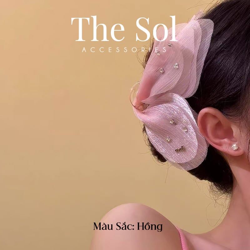 Kẹp Tóc Hàn Quốc Chiffon Butterfly