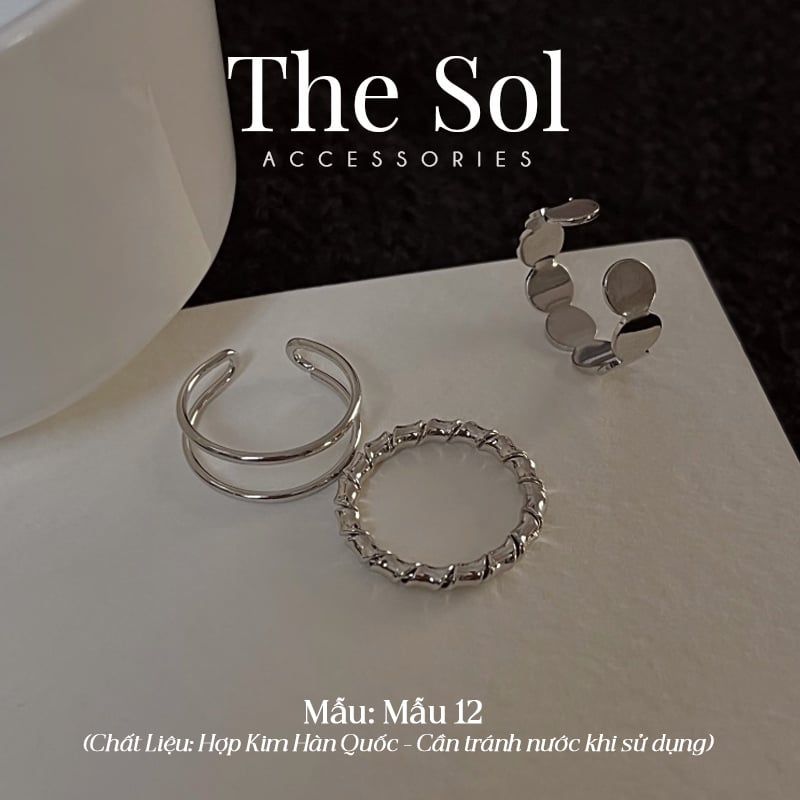 Set Nhẫn Hàn Quốc The Metal - Mẫu 12