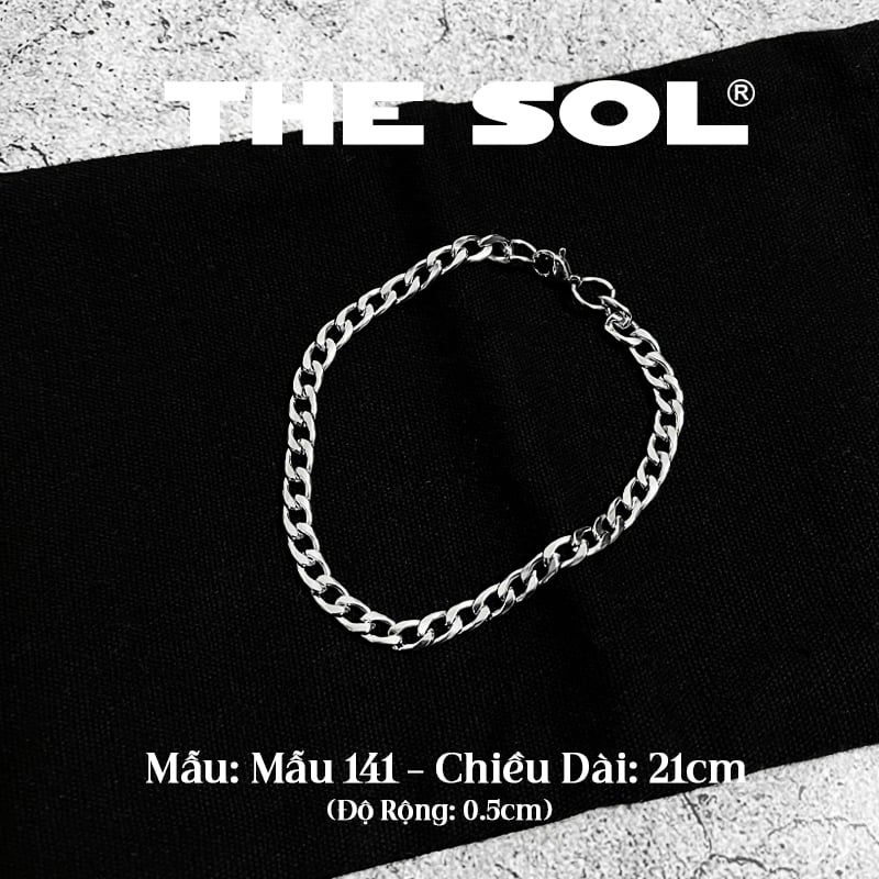 Lắc Tay Titan Unisex The Circle Chain - 0.5cm - Mẫu 141