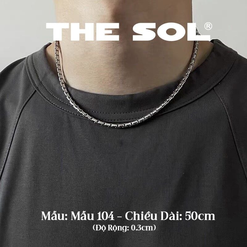 Dây Chuyền Titan Unisex Basic Chain - Mẫu 104