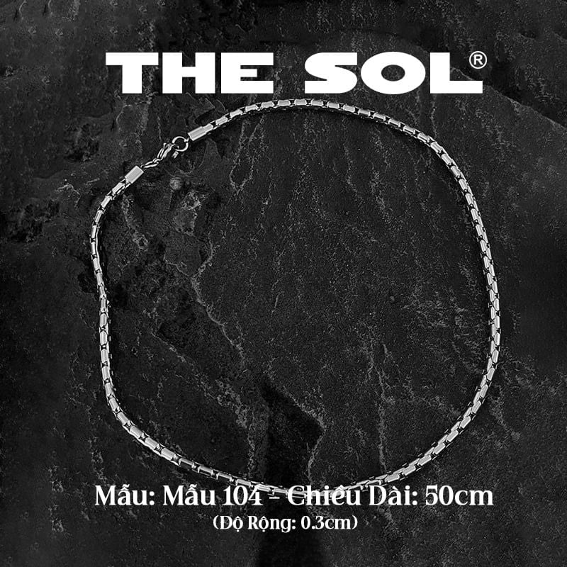Dây Chuyền Titan Unisex Basic Chain - Mẫu 104