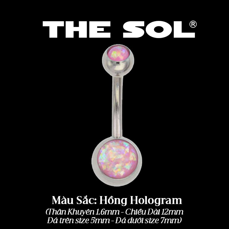 Khuyên Rốn Titan Hologram