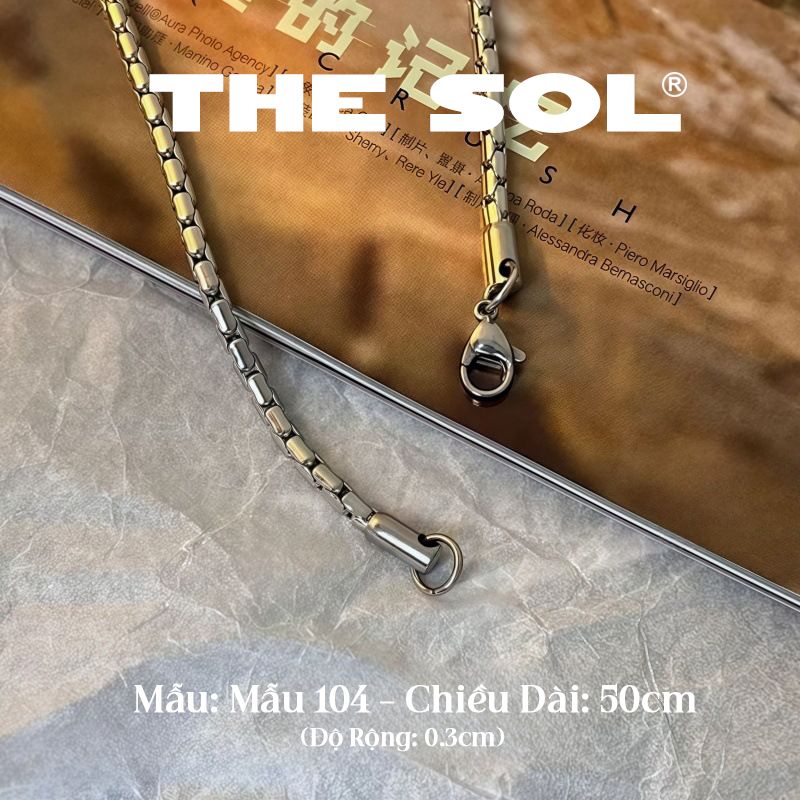 Dây Chuyền Titan Unisex Basic Chain - Mẫu 104