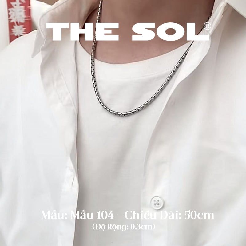 Dây Chuyền Titan Unisex Basic Chain - Mẫu 104