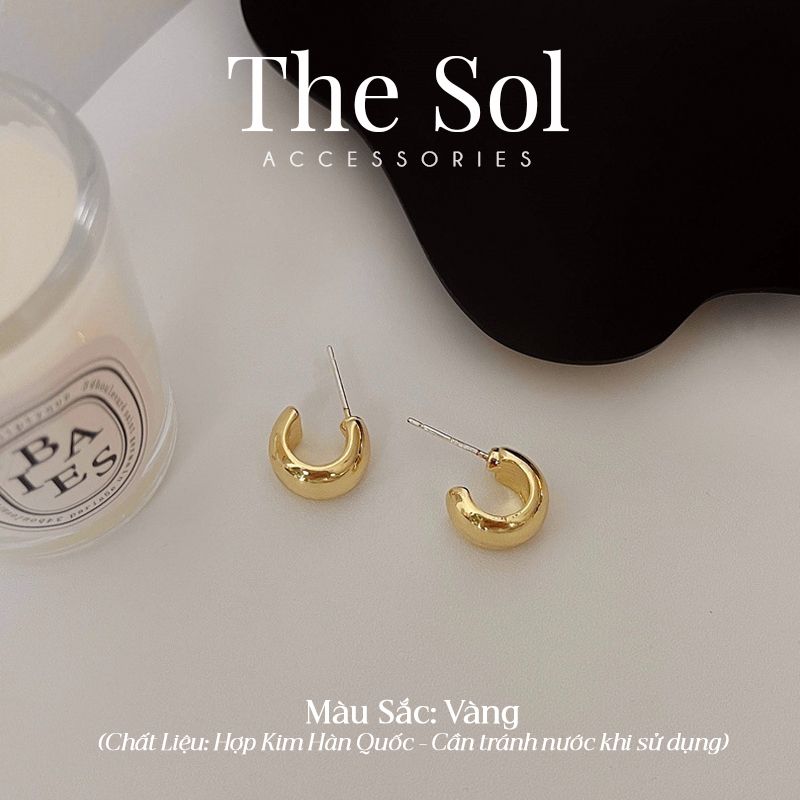 Bông Tai Hàn Quốc Mini Metal