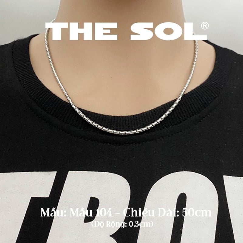 Dây Chuyền Titan Unisex Basic Chain - Mẫu 104
