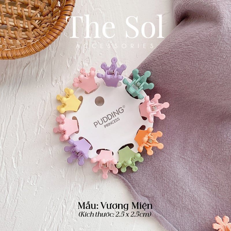 Set Kẹp Tóc Colorful Mini Crown