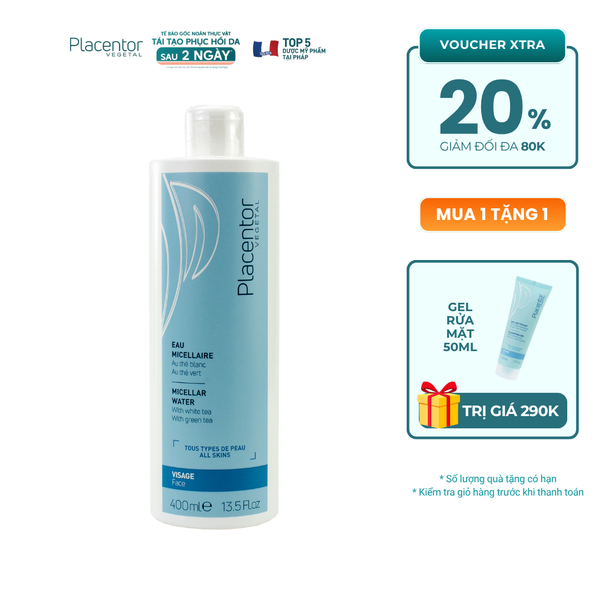 Nước Tẩy Trang Công Nghệ Micellar Placentor (Dành Cho Da Dầu Và Hỗn Hợp)