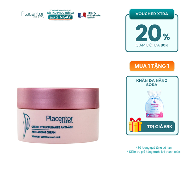 Kem Trẻ Hóa, Căng Mướt Da (Dành Cho Da Khô, Nhạy Cảm) Placentor Anti-Ageing Cream Rich Texture