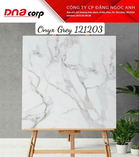 120x120 121203 Gạch Ấn Độ Onyx Grey