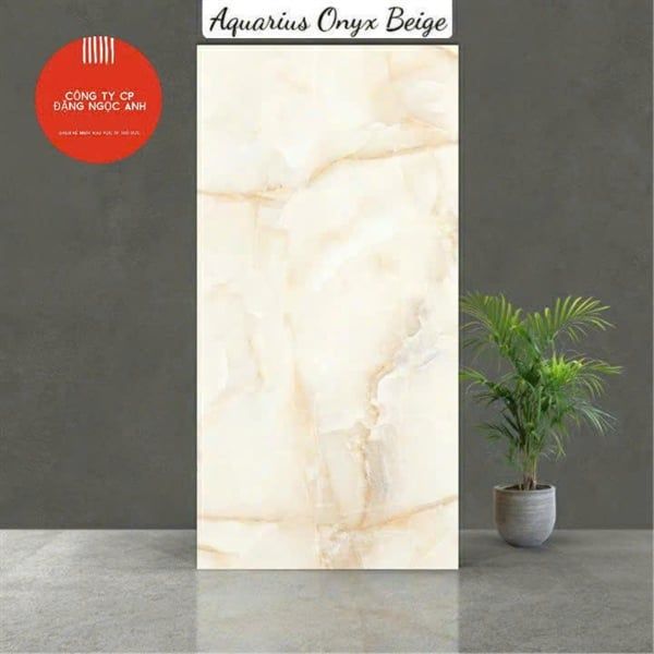 60*120 Aquarius Onyx Beige Gạch Đá th/4v/1.44m