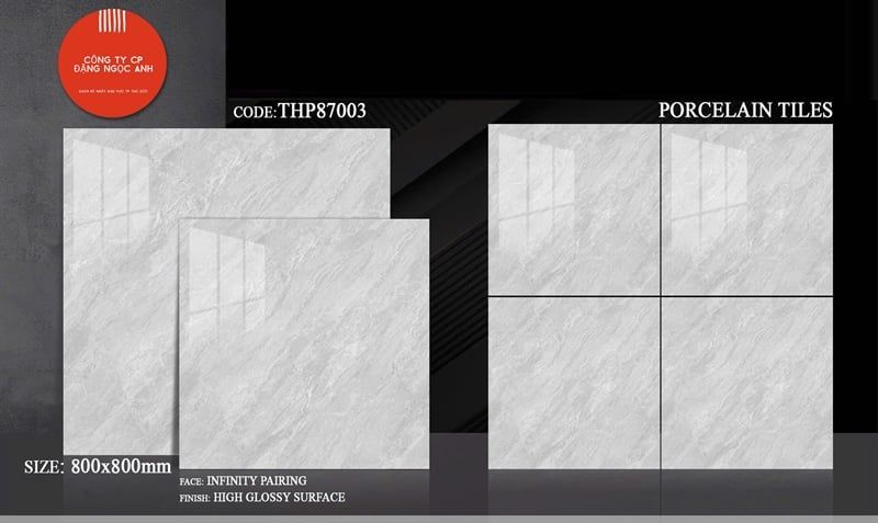 80X80 THP87003 Gạch Đá Bóng Kiếng th/3v/1.92M