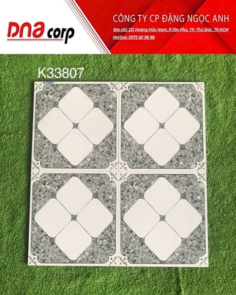 30x30 K33807 Đá Lát phòng tắm, ngoài trời 195k/Thùng 11V