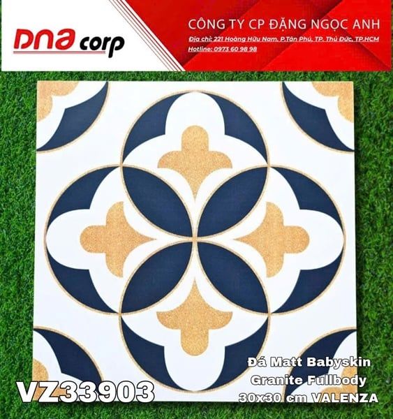 30x30 VZ33903 Đá Matt Babyskin Granite Fullboddy VALENZA