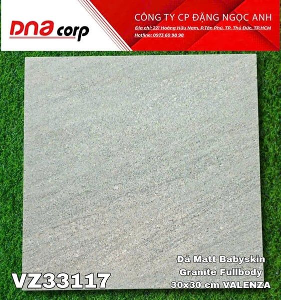 30x30 VZ33117 Đá Matt Babyskin Granite Fullbody VALENZA